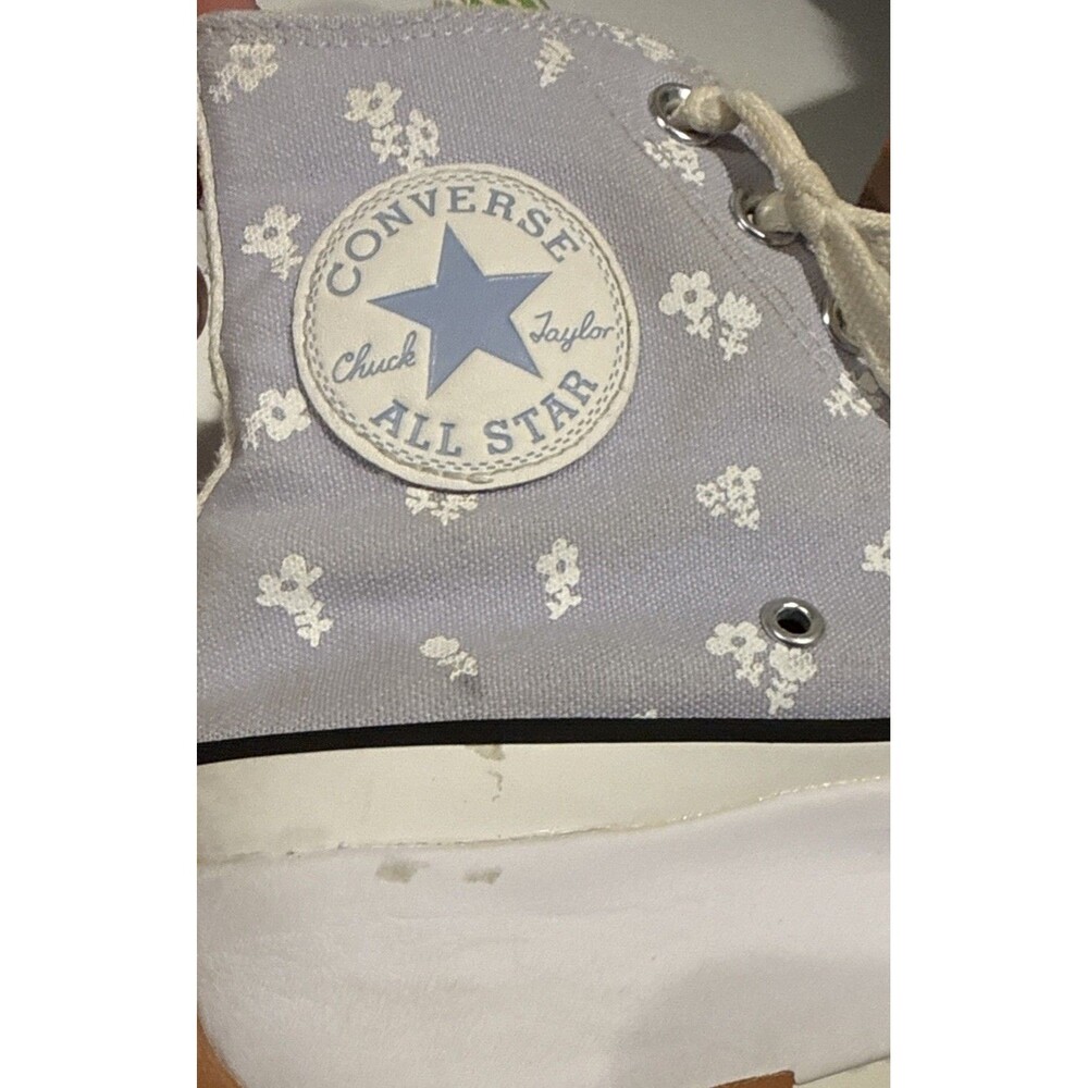 Converse Run Star Hike Bandana Patchwork Chuck Taylor Hightop Platform Size 8.5 - Picture 9 of 11